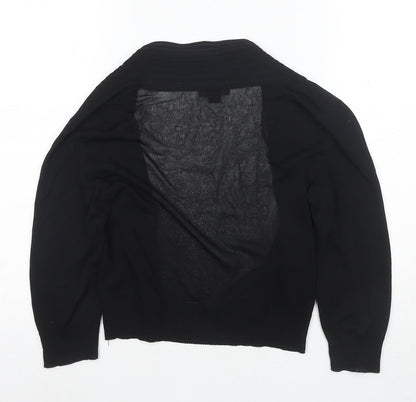 Womens UK Size 8 Morgan Black Cardigan Jumper