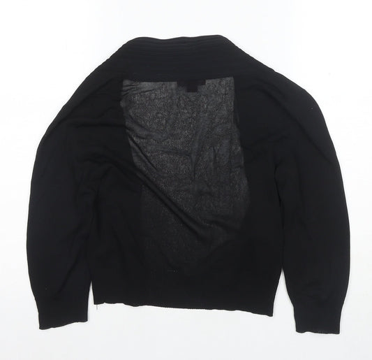 Womens UK Size 8 Morgan Black Cardigan Jumper