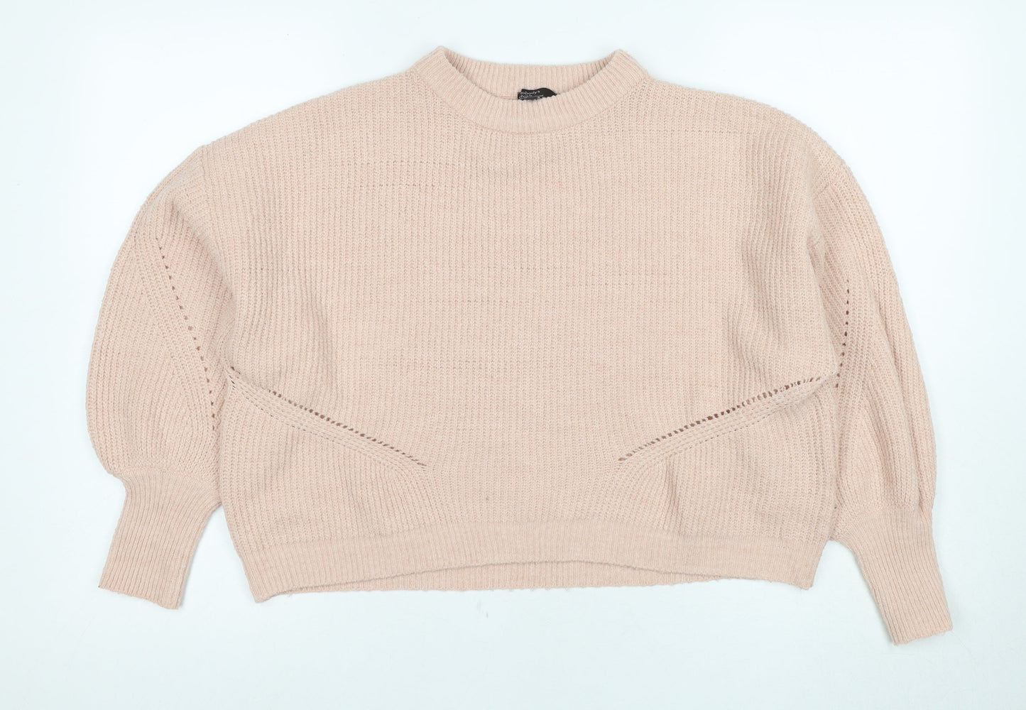 Womens UK Size S Nobody's Child Pink Pullover Jumper
