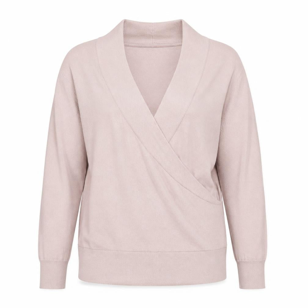 Womens UK Size 10 White Label Pink Wrap Jumper
