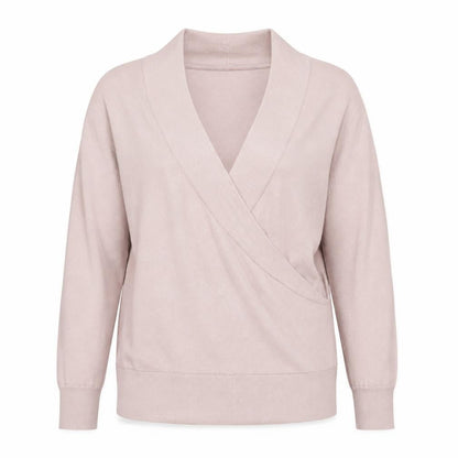 Womens UK Size 10 White Label Pink Wrap Jumper