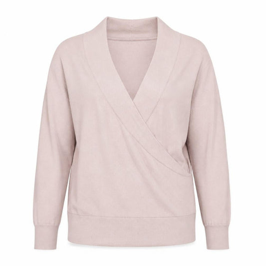 Womens UK Size 10 White Label Pink Wrap Jumper