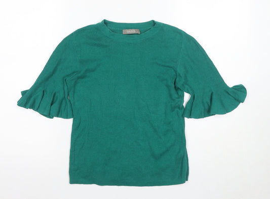Womens UK Size S Oasis Green Basic T-Shirt