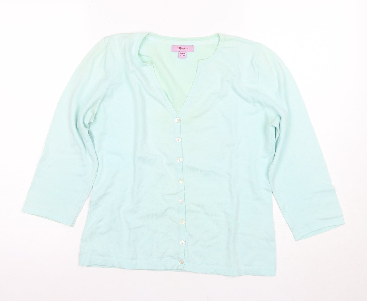 Womens UK Size 8 Morgan Green Cardigan Jumper