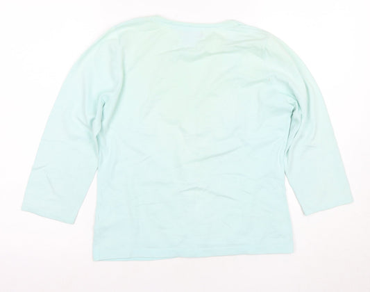 Womens UK Size 8 Morgan Green Cardigan Jumper