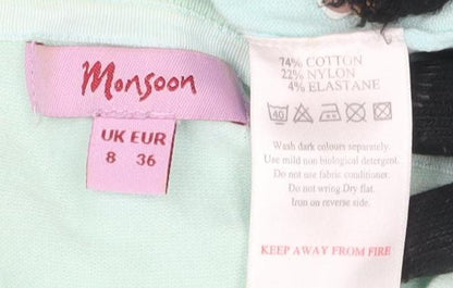 Womens UK Size 8 Morgan Green Cardigan Jumper