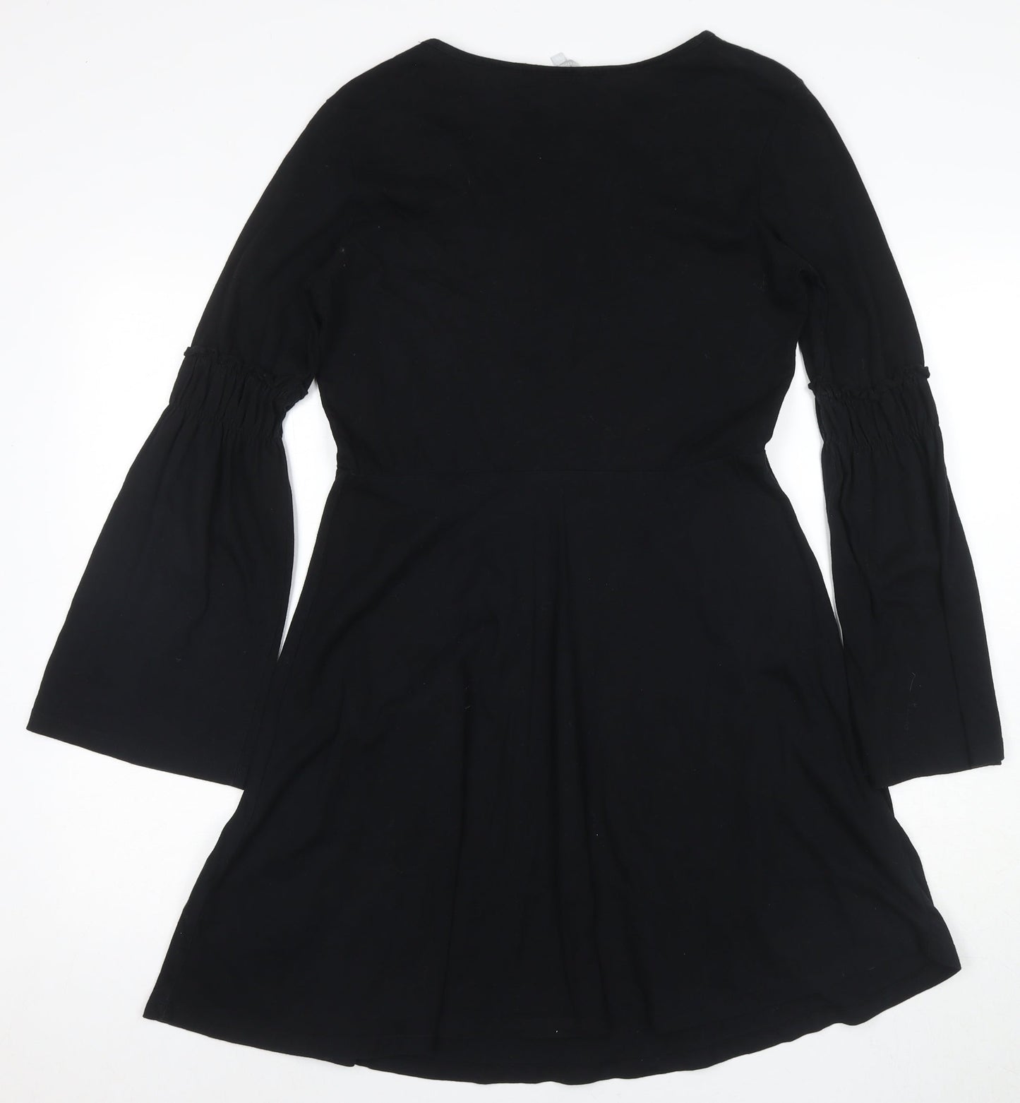 Red Herring Girls Black Floral A-Line Dress Size 12
