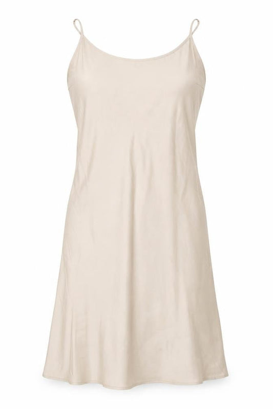 Front view of Cath Kidston Women's Beige Slip Dress, size 12
