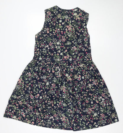 Gap Women's Multicoloured A-Line Floral Dress M