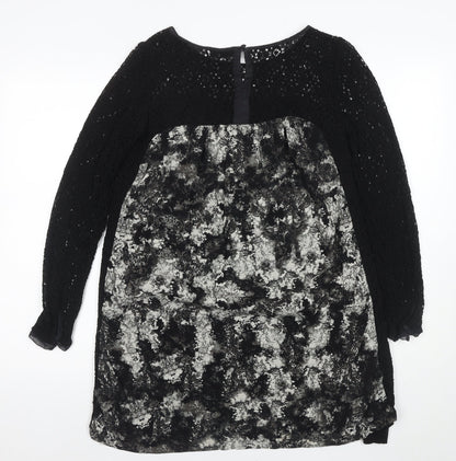 Mint Velvet Women's Black Shift Dress Size 12