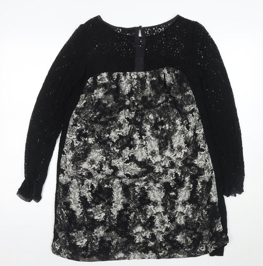 Mint Velvet Women's Black Shift Dress Size 12