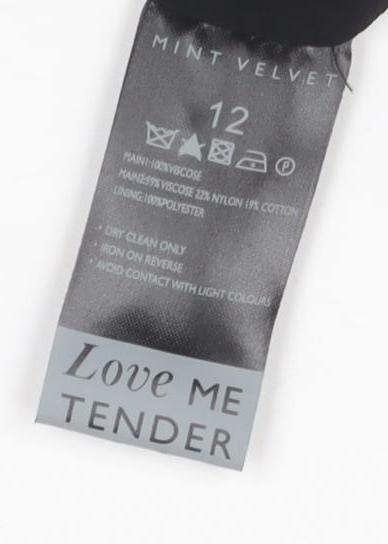 Mint Velvet Women's Black Shift Dress Size 12