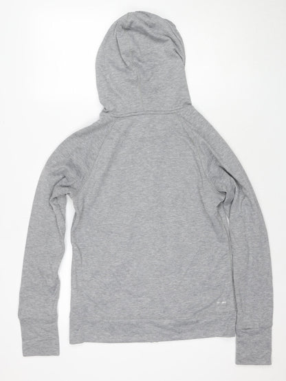 Adidas Women's Grey Full Zip Hoodie, Size S