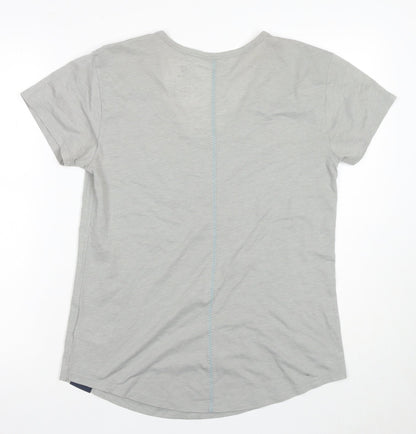 New Balance Women’s Grey V-Neck T-Shirt Size 12