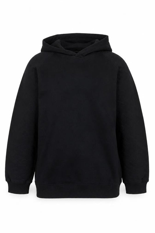 Threadgirls Boys Black Hooded Pullover, 13-14 Years, Graphic Print