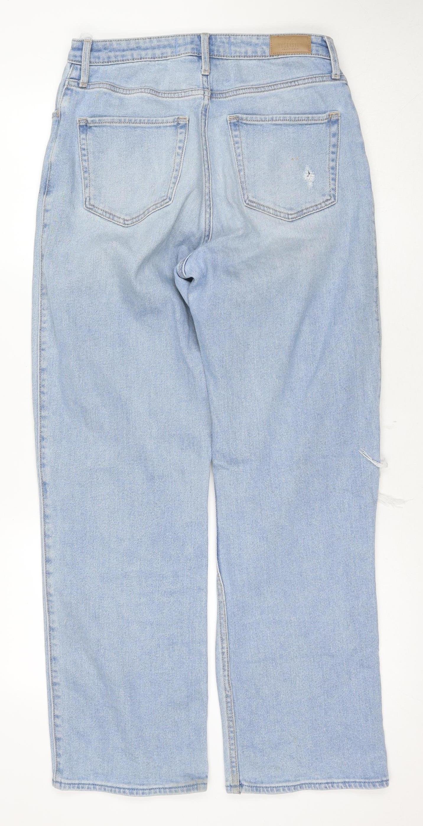 Hollister Women's Blue High-Rise Mom Jeans, Size 7