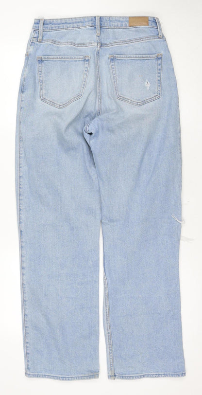Hollister Women's Blue High-Rise Mom Jeans, Size 7