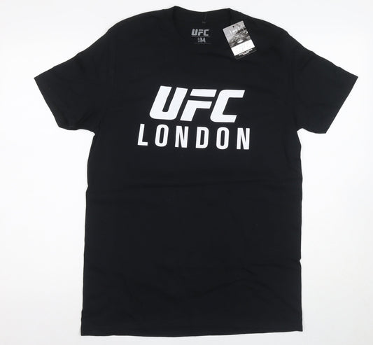 UFC Black Men's Medium Graphic Print T-Shirt