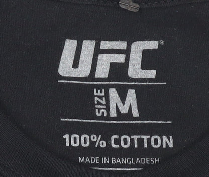 UFC Black Men's Medium Graphic Print T-Shirt