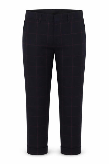 Mens UK Size 32 ASOS Regular Fit Casual Travel Black Trousers