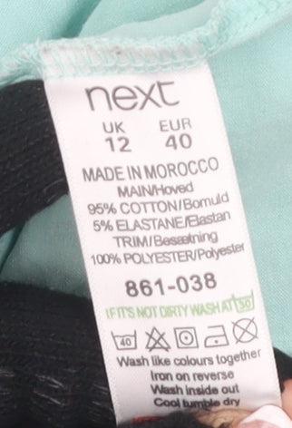 Womens UK Size 12 NEXT Blue Basic T-Shirt