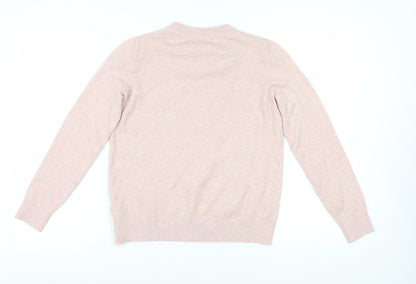 Womens UK Size S Marks and Spencer Pink Pullover Jumper