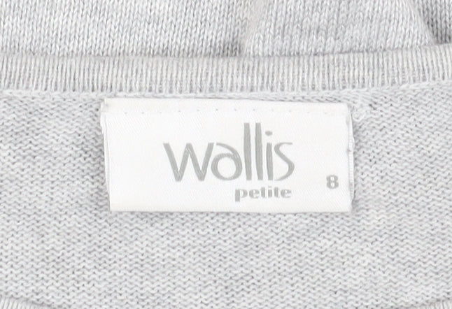 Womens UK Size 8 Wallis Grey Pullover Jumper
