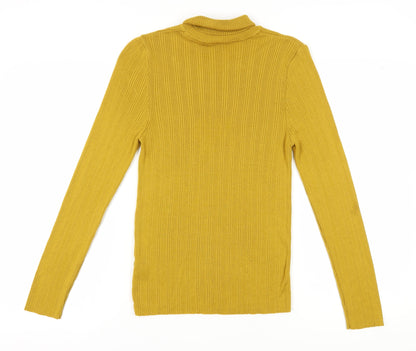 Womens UK Size L Topshop Yellow Pullover Jumper