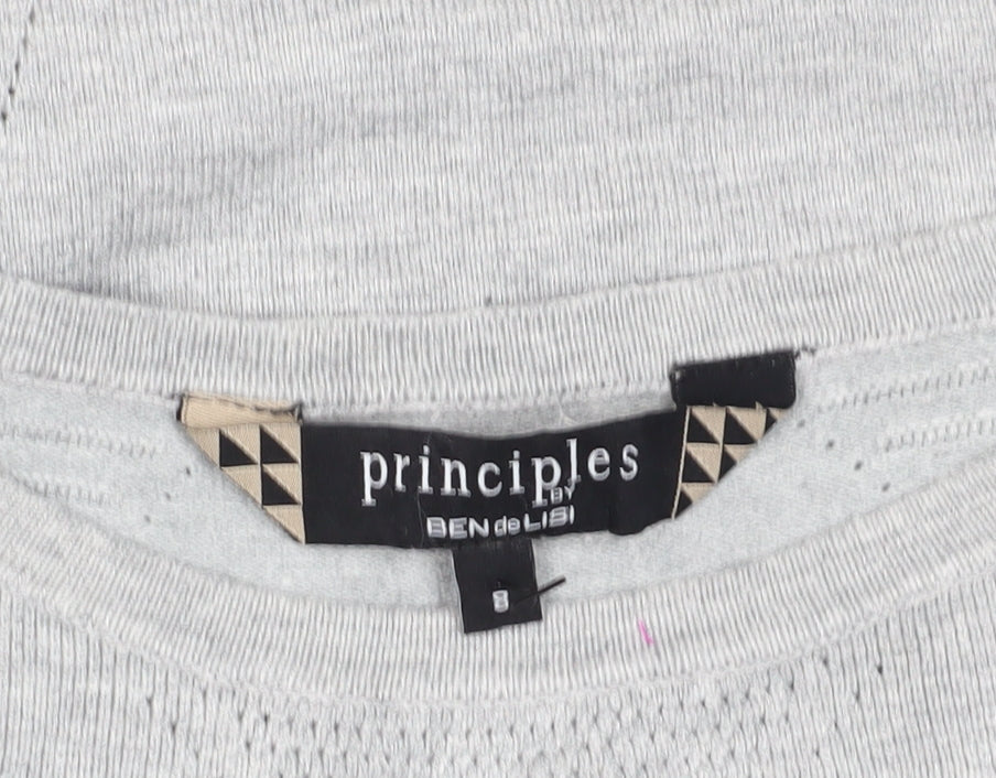 Womens UK Size 8 Principles by Ben de Lisi Grey Pullover Jumper