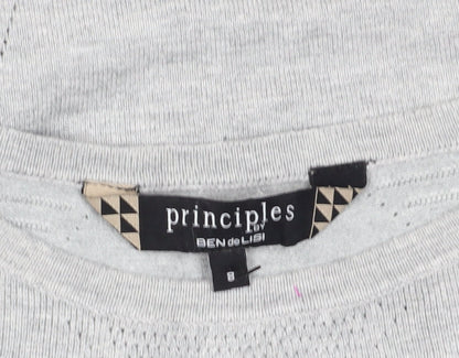 Womens UK Size 8 Principles by Ben de Lisi Grey Pullover Jumper