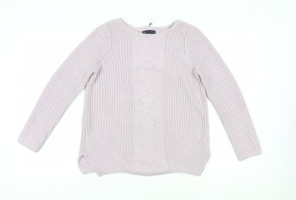 Womens UK Size 10 Marks and Spencer Ivory Pullover Jumper