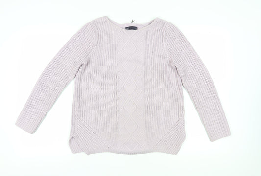 Womens UK Size 10 Marks and Spencer Ivory Pullover Jumper