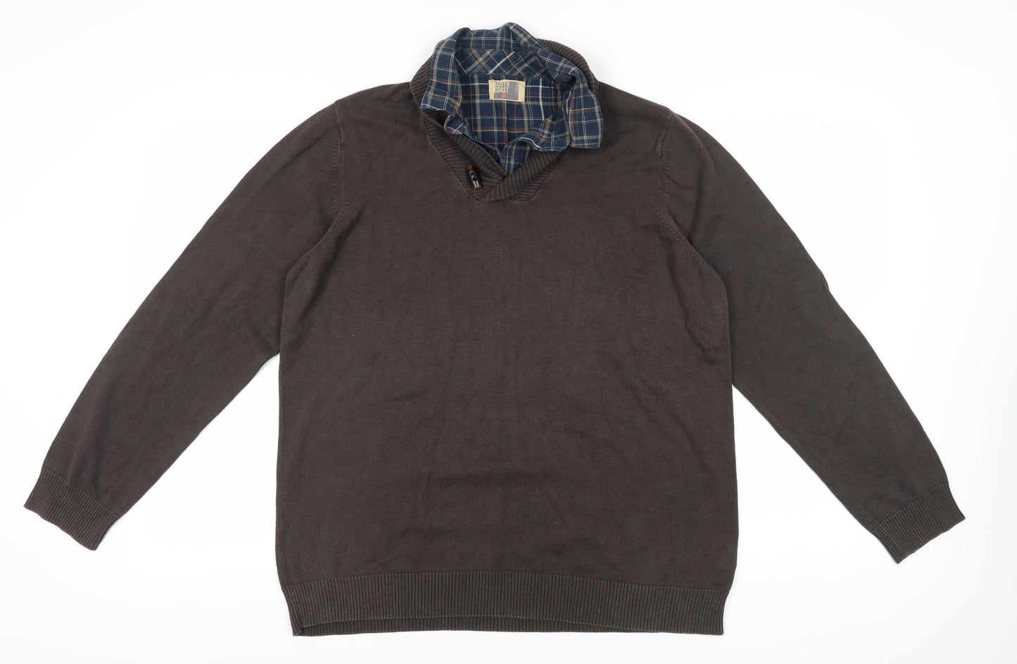 Unisex Adults UK Size XL Marks and Spencer Brown Pullover Jumper