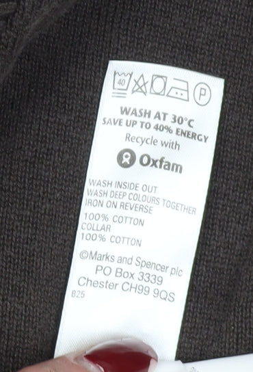 Unisex Adults UK Size XL Marks and Spencer Brown Pullover Jumper