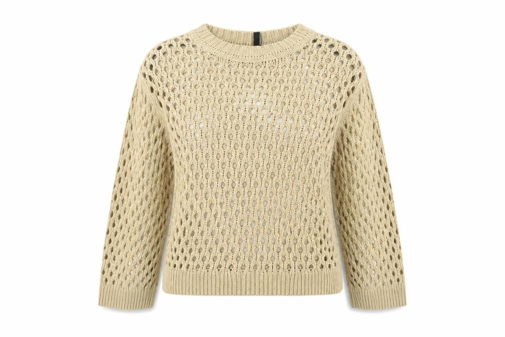 Womens UK Size 10 H&M Beige Pullover Jumper