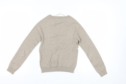 Womens UK Size S Zara Beige Pullover Jumper