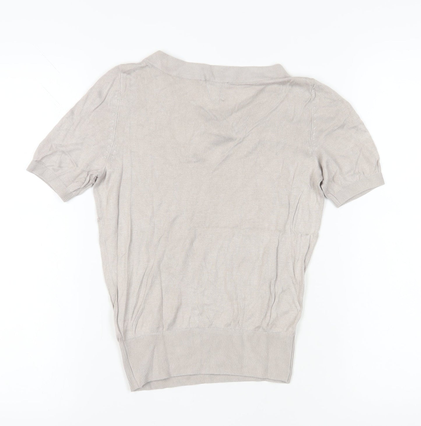 Womens UK Size XS H&M Beige  T-Shirt