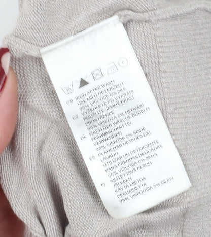 Womens UK Size XS H&M Beige  T-Shirt