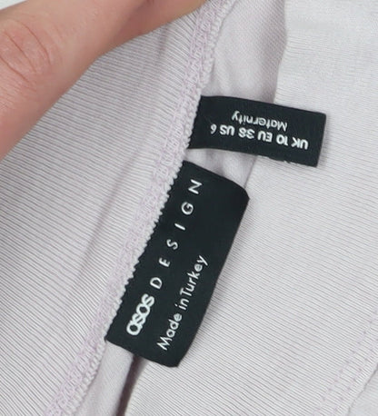 ASOS DESIGN Women’s Purple Maternity Blouse Size 10