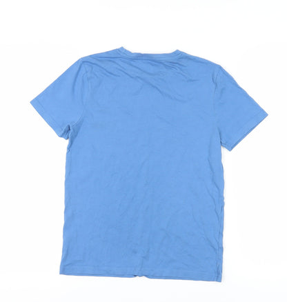By Very Boys Blue Crew Neck T-Shirt - 13 Years, Cotton