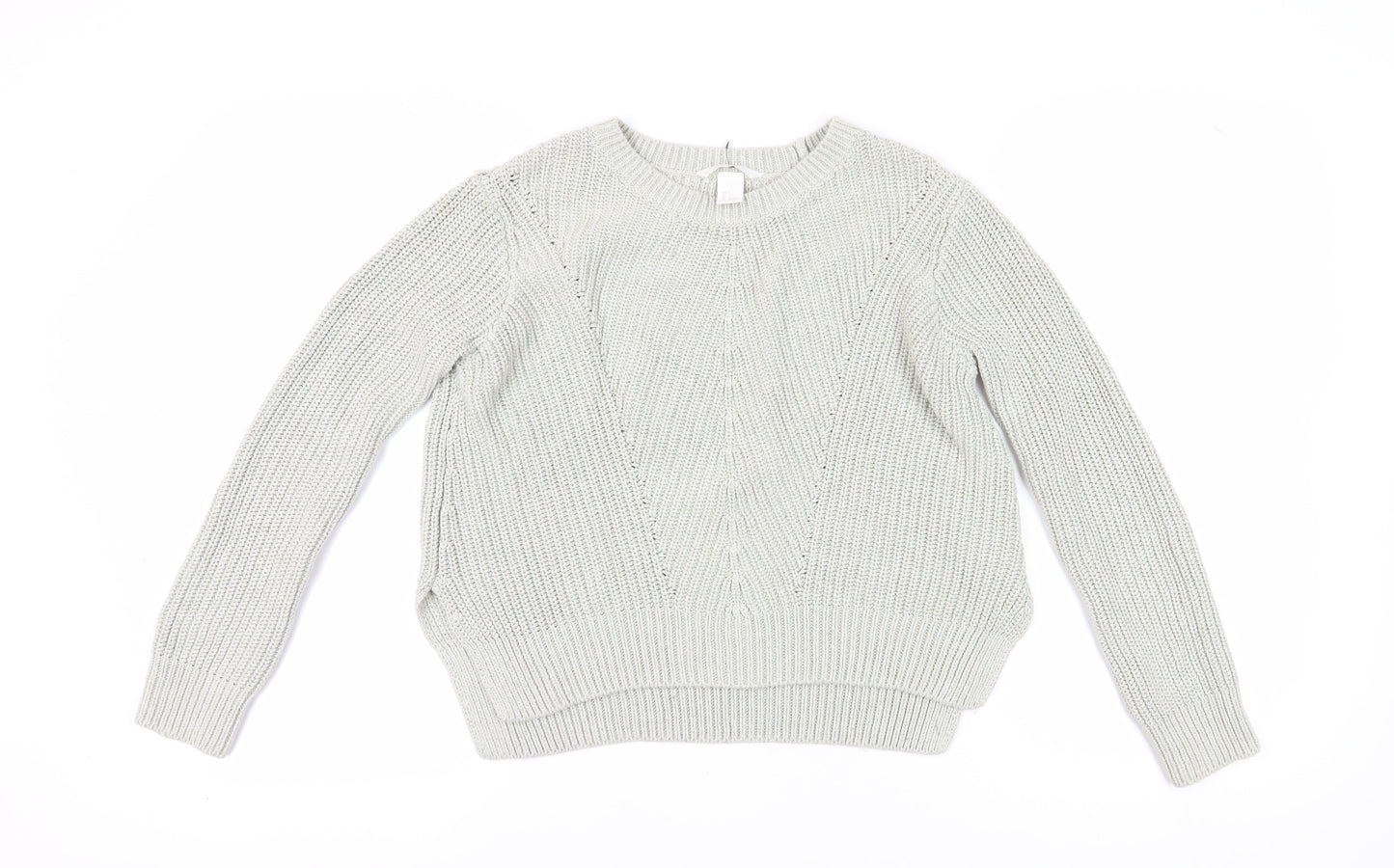 Womens UK Size 12 H&M Grey Pullover Jumper