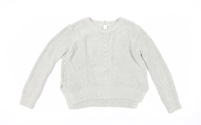 Womens UK Size 12 H&M Grey Pullover Jumper