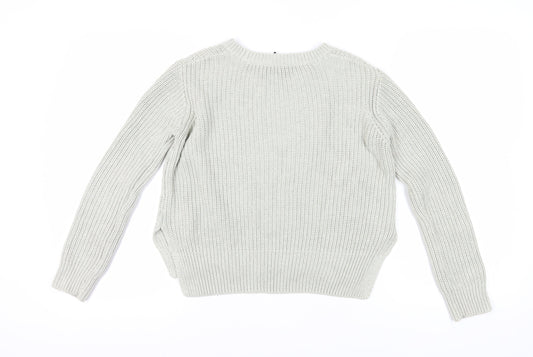 Womens UK Size 12 H&M Grey Pullover Jumper