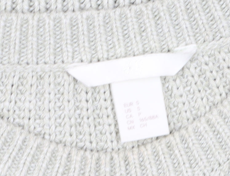 Womens UK Size 12 H&M Grey Pullover Jumper