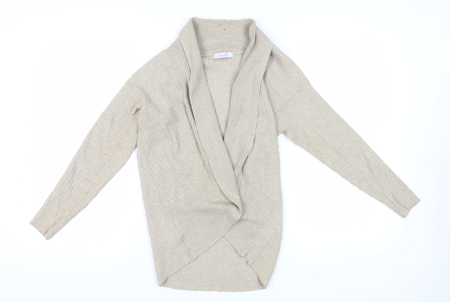 Womens UK Size 14 Marks and Spencer Beige Cardigan Jumper