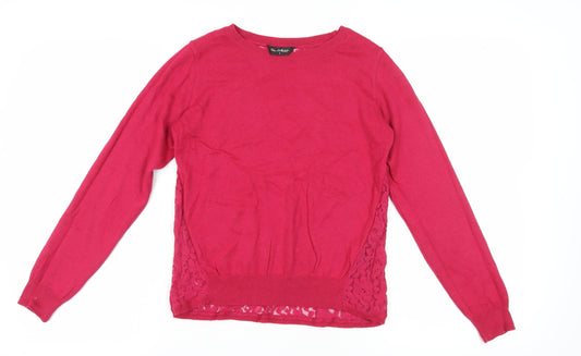 Womens UK Size 6 Miss Selfridge Pink Pullover Jumper