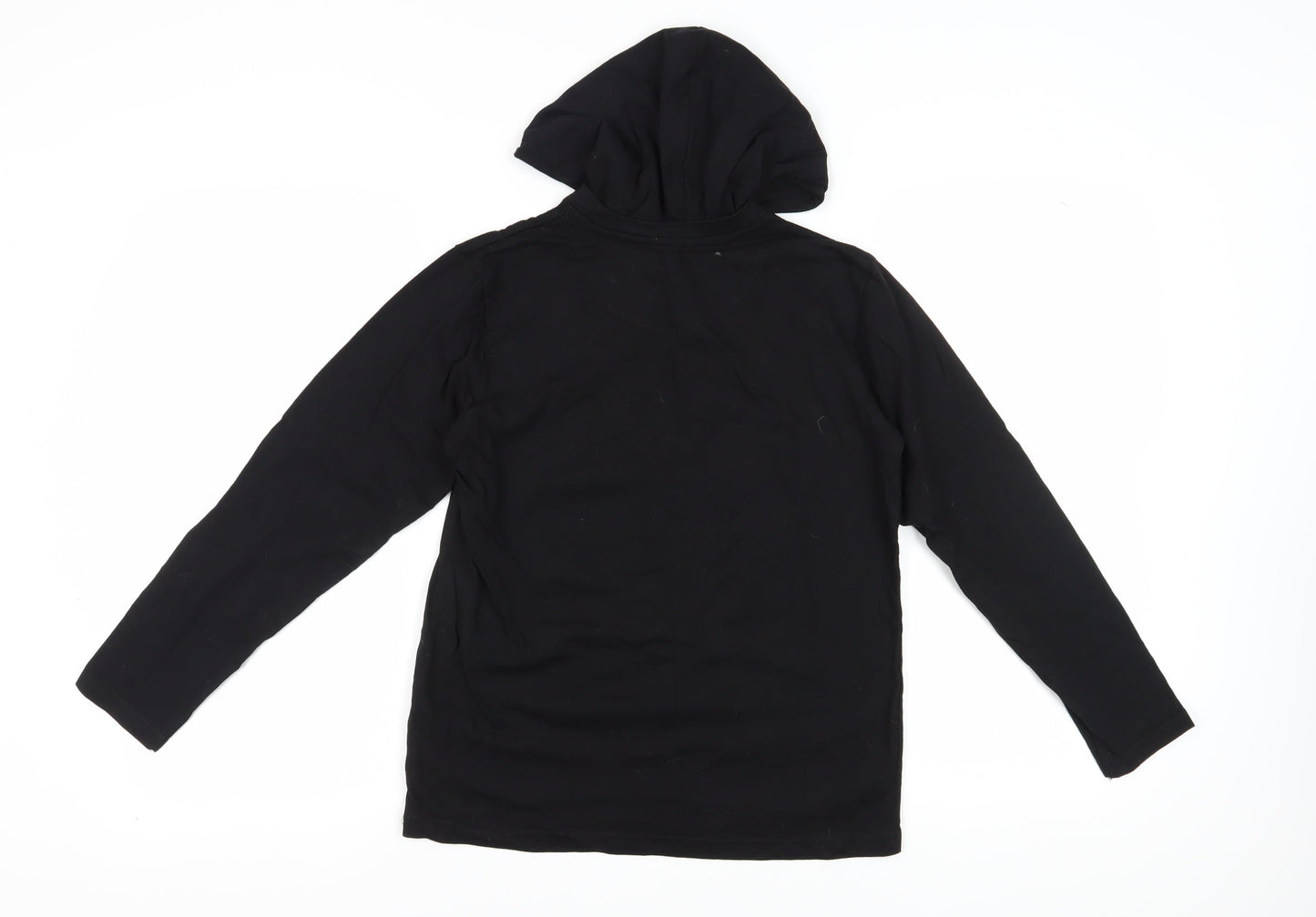 Debenhams Boys Black Graphic Pullover Hoodie 11-12 Years