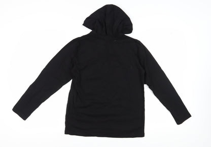 Debenhams Boys Black Graphic Pullover Hoodie 11-12 Years