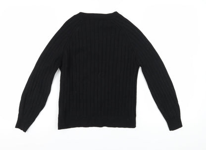 Womens UK Size M NEXT Black Pullover Jumper