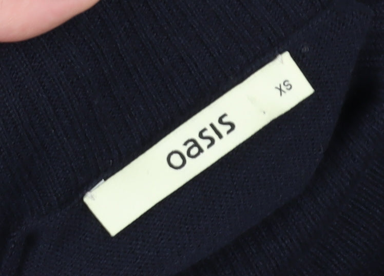 Oasis Black Women's Bodycon Knit Dress XS